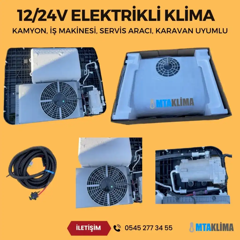 12/24V Motor Bağımsız Elektrikli Park Kliması